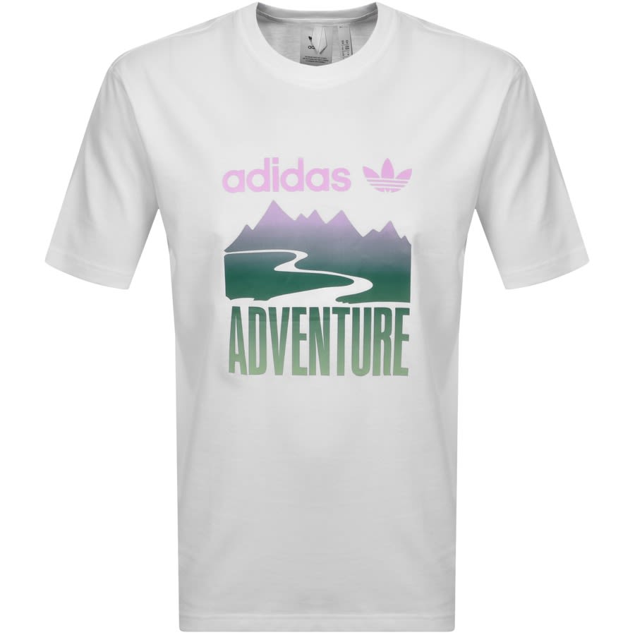 Alternative Image for Productadidas Originals Adventure Logo T Shirt White1